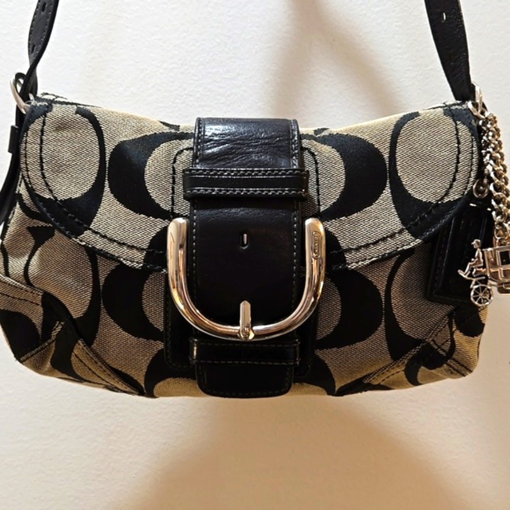 Coach Black and Tan Women's Bag